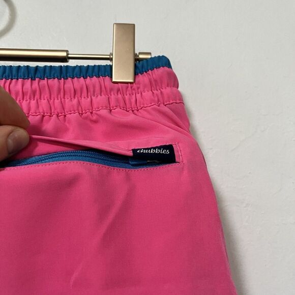 Chubbies The Avalons 4” Swim Trunks Size S Hot Pink Mesh Liner Beach Vacation - Picture 5 of 7
